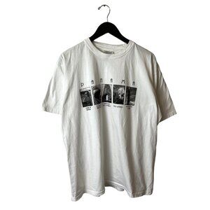 Vintage Y2K Panama T Shirt Adult White Extra Large XL Graphic Tee 100% Cotton